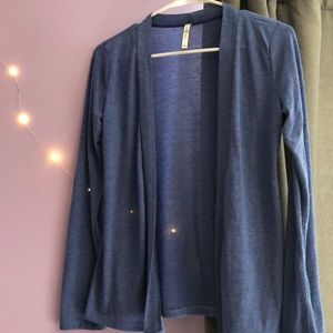 blue lightweight cardigan size s